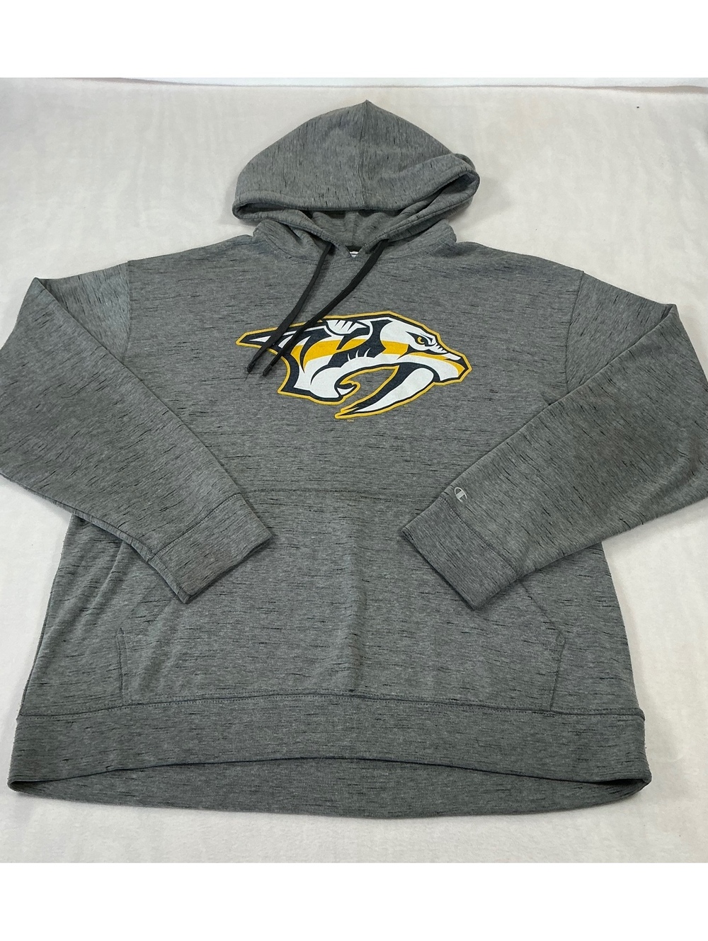 Champion Nashville Predators NHL Gray Pullover Hoodie Adult XL Logo Sweatshirt